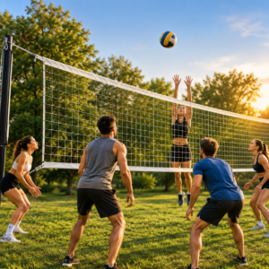 Professional Volleyball Replacement Net with Storage Bag - Standard 32FT x 3FT